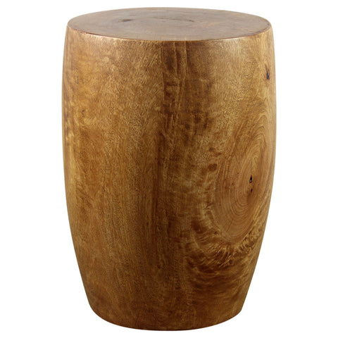 Haussmann® Mango Wood Merlot End table 15 in D x 20 in High Oak Oil
