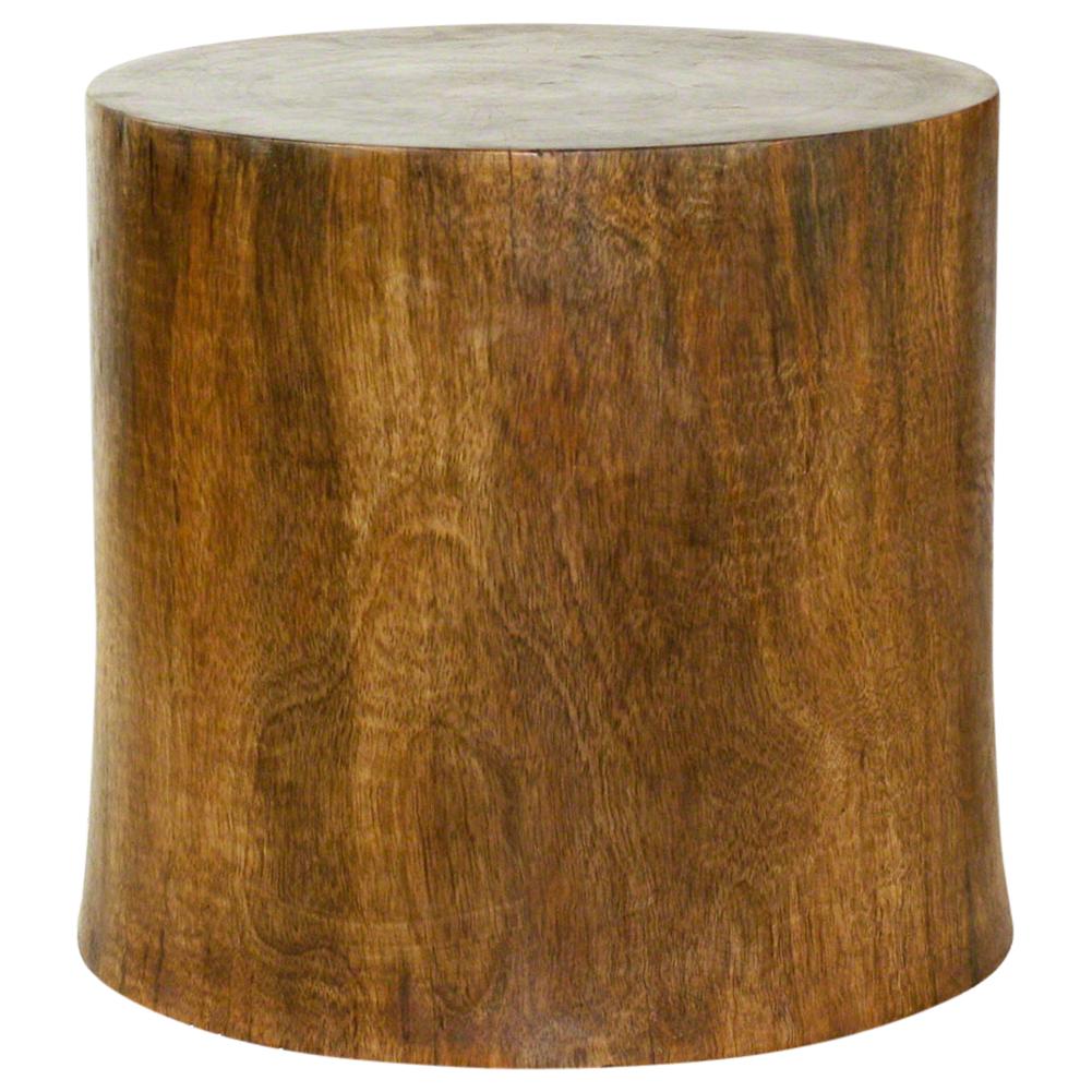 Haussmann® Wood Mango Stump 20 in D x 18 inch High Antique Oak Oil
