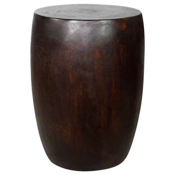 Haussmann® Wood Merlot End Table 15 D x 20 inch High Dark Walnut Oil