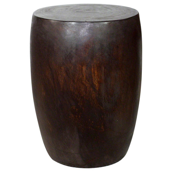 Haussmann® Wood Merlot End Table 15 D x 20 inch High Dark Walnut Oil