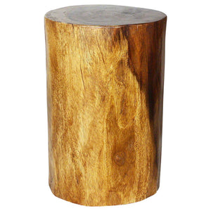 Haussmann® Wood Stump Stool or Stand 11-14 in DIA x 18 in H Walnut Oil