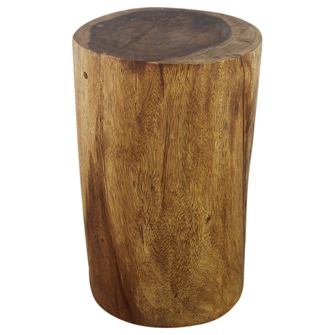 Haussmann® Wood Stump Stool or Stand 11-14 in DIA x 22 in H Walnut Oil