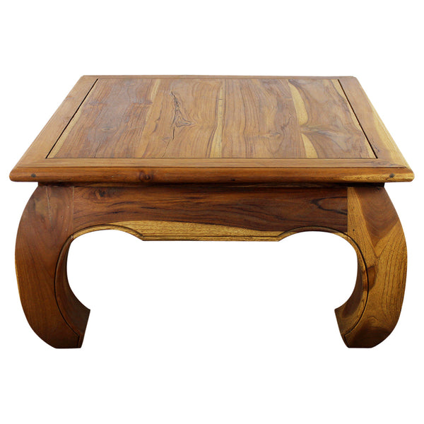 Haussmann® Teak Thai Opium Table 29 x 29 x 16 inch High Oak Oil