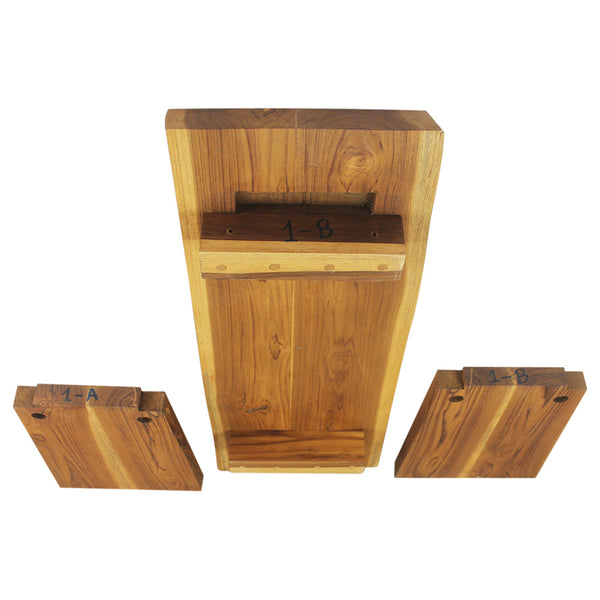 Haussmann® Teak Spa Bench 36 x 13 x 18 in H KD Oak Oak Oil