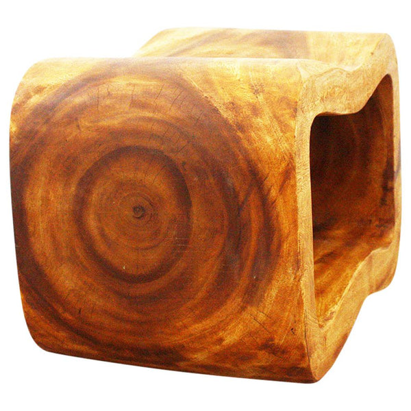 Haussmann® Wood Wave Bench 24 in x 13.5 x 15 inch High Oak Oil