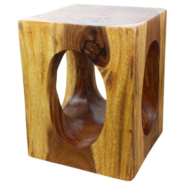 Haussmann® Wood Windows Coffee Table 16 in x 16 in x 20 in High Walnut Oil