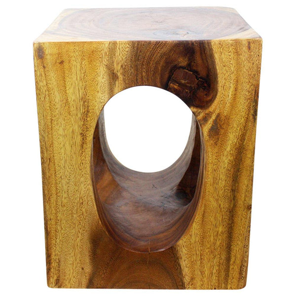 Haussmann® Wood Windows Coffee Table 16 in x 16 in x 20 in High Walnut Oil